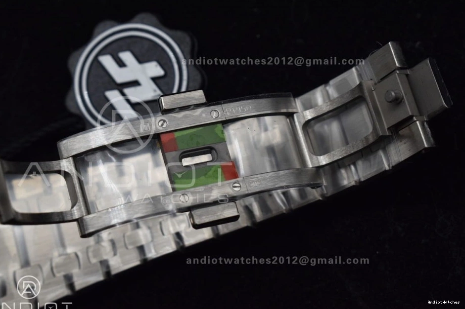 SS ZF 1:1 A Best 1095 Edition Case Textured Oak SS on Royal Frosted Versatile Blue 41mm Bracelet 15400 Dial 0412